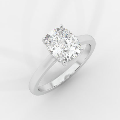 Vivienne Solitaire Ring - Cushion - AYKA JEWELS