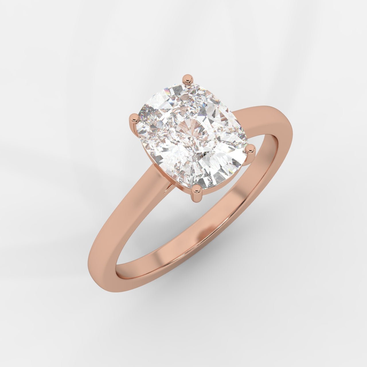Vivienne Solitaire Ring - Cushion - AYKA JEWELS