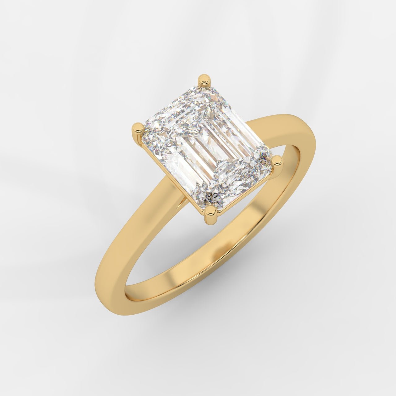 Vivienne Solitaire Ring - Emerald - AYKA JEWELS