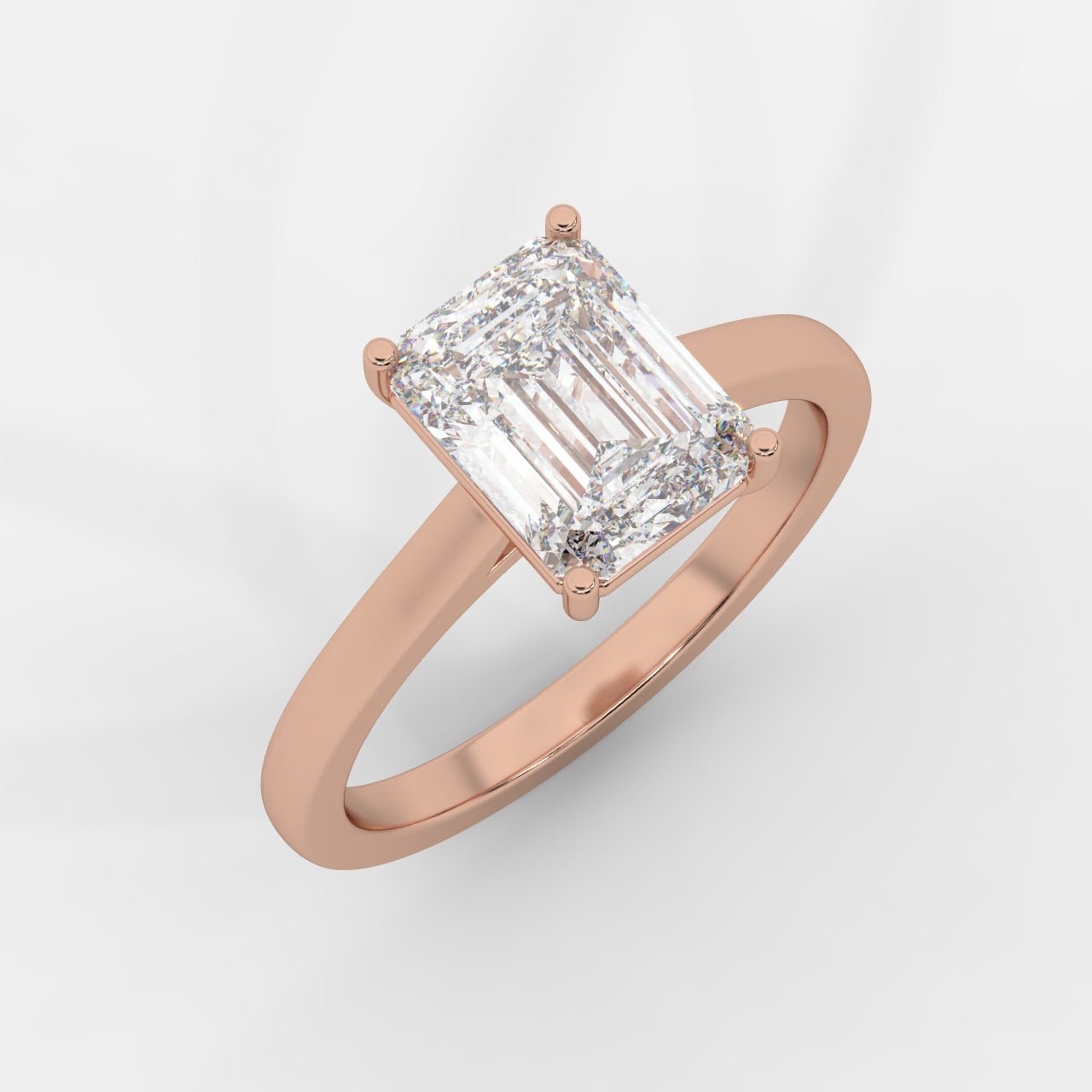 Vivienne Solitaire Ring - Emerald - AYKA JEWELS