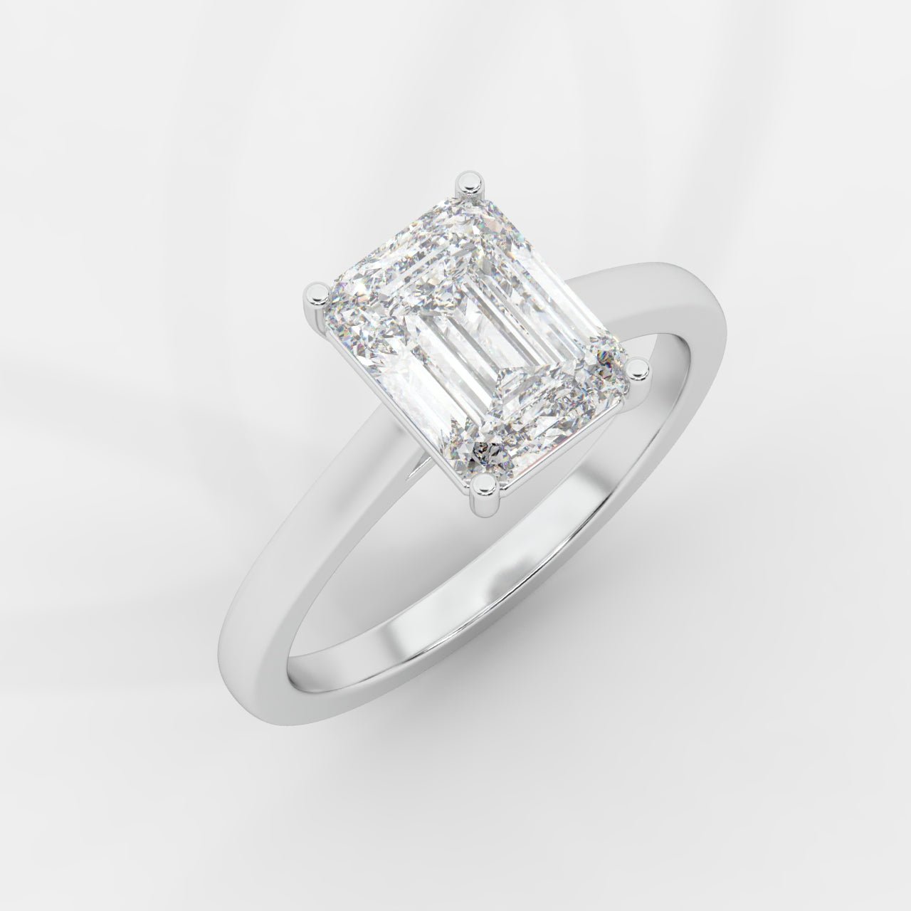 Vivienne Solitaire Ring - Emerald - AYKA JEWELS
