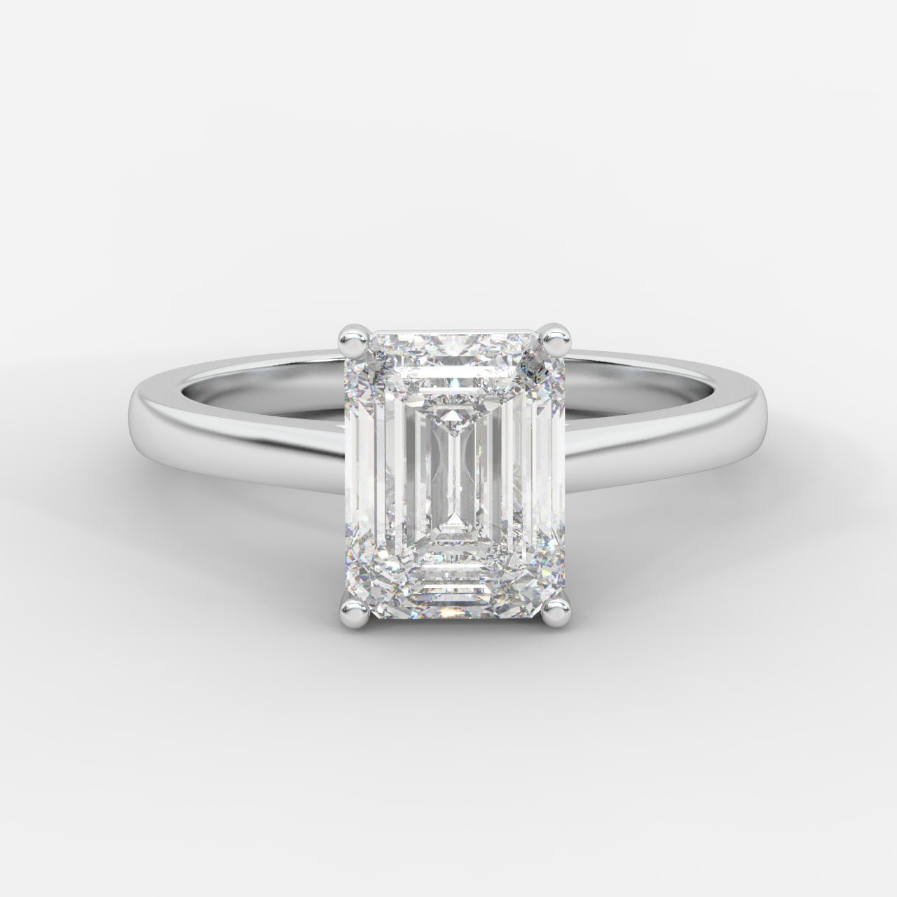 Vivienne Solitaire Ring - Emerald - AYKA JEWELS