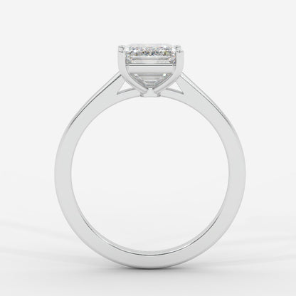 Vivienne Solitaire Ring - Emerald - AYKA JEWELS