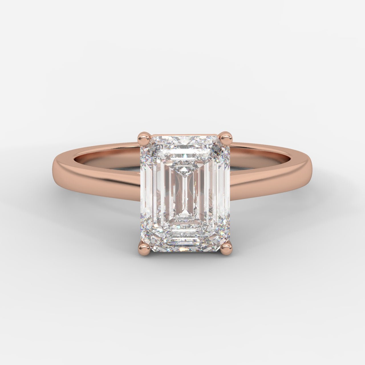 Vivienne Solitaire Ring - Emerald - AYKA JEWELS