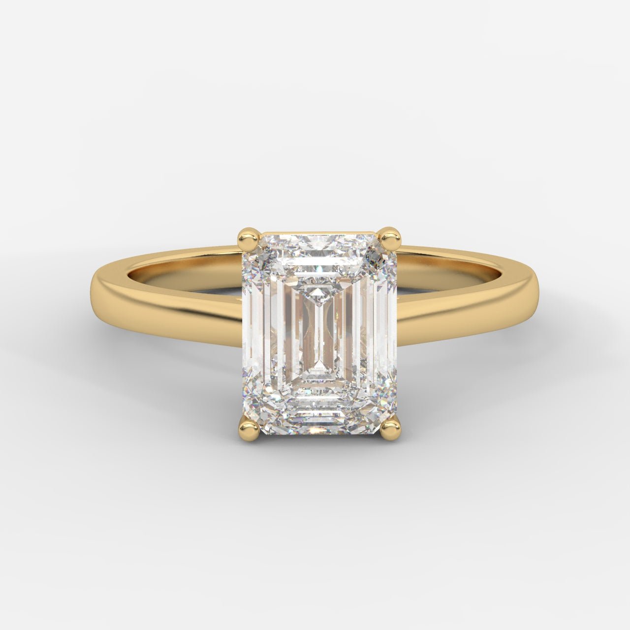 Vivienne Solitaire Ring - Emerald - AYKA JEWELS