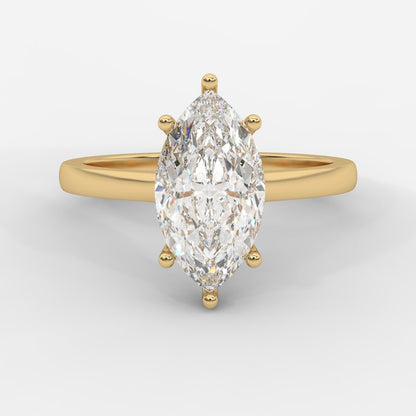 Vivienne Solitaire Ring - Marquise - AYKA JEWELS