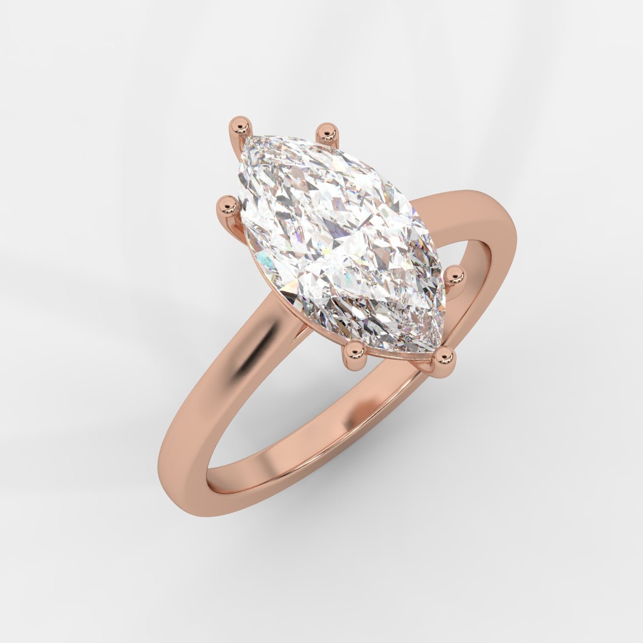 Vivienne Solitaire Ring - Marquise - AYKA JEWELS