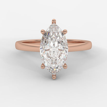 Vivienne Solitaire Ring - Marquise - AYKA JEWELS