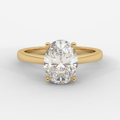 Vivienne Solitaire Ring - Oval - AYKA JEWELS