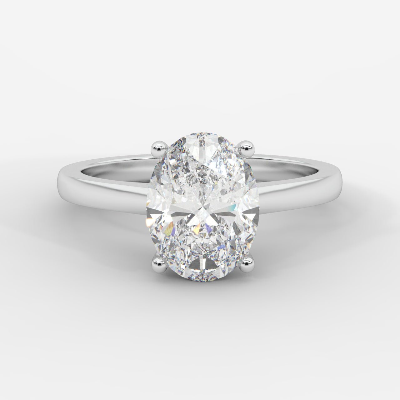 Vivienne Solitaire Ring - Oval - AYKA JEWELS