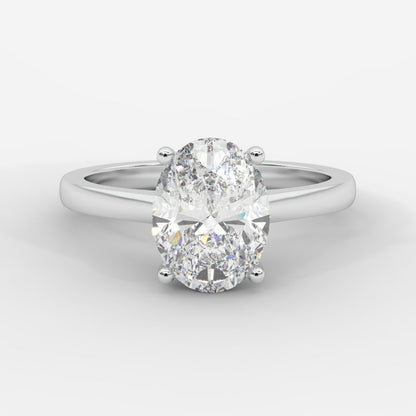 Vivienne Solitaire Ring - Oval - AYKA JEWELS