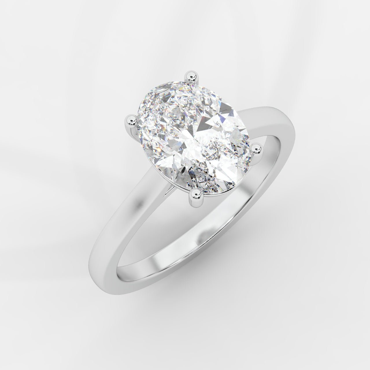 Vivienne Solitaire Ring - Oval - AYKA JEWELS