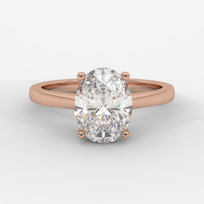 Vivienne Solitaire Ring - Oval - AYKA JEWELS