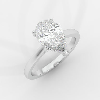 Vivienne Solitaire Ring - Pear - AYKA JEWELS