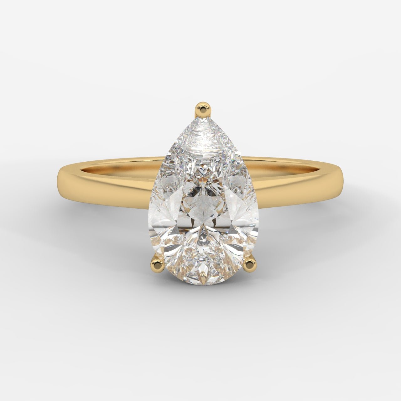 Vivienne Solitaire Ring - Pear - AYKA JEWELS