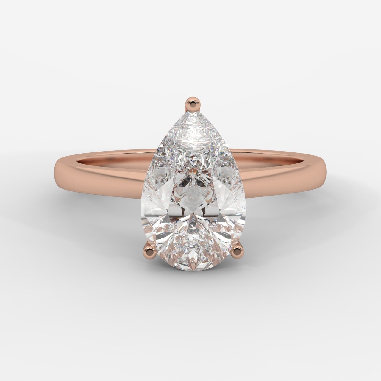 Vivienne Solitaire Ring - Pear - AYKA JEWELS