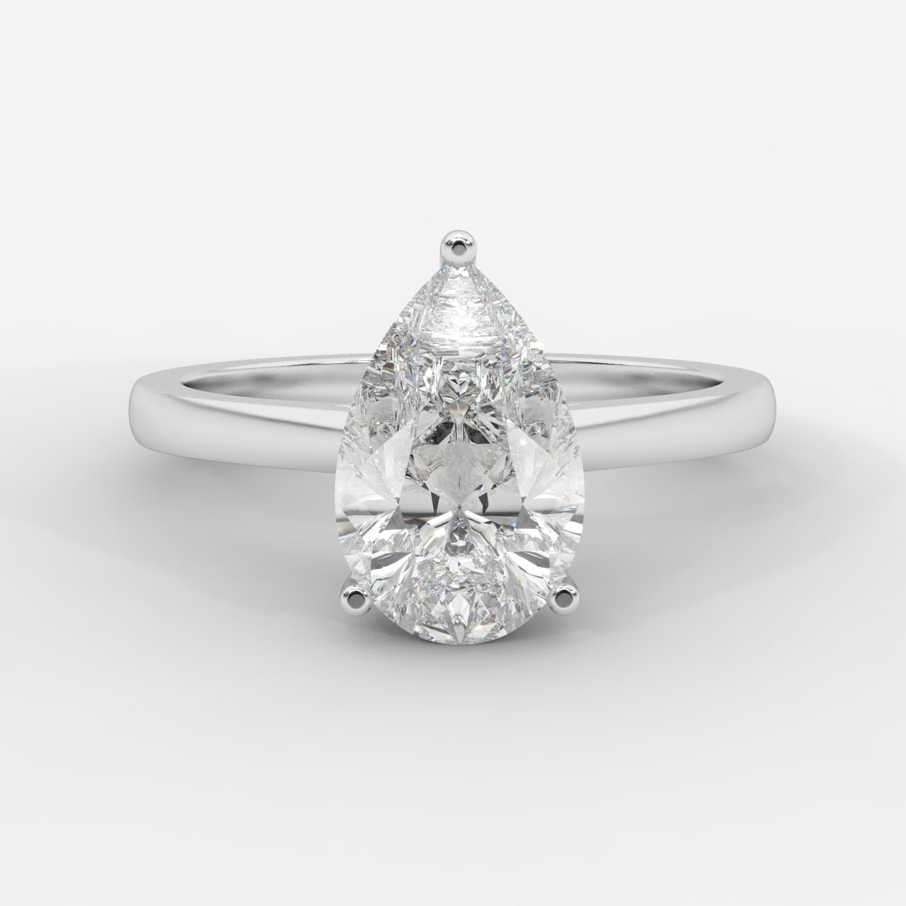 Vivienne Solitaire Ring - Pear - AYKA JEWELS
