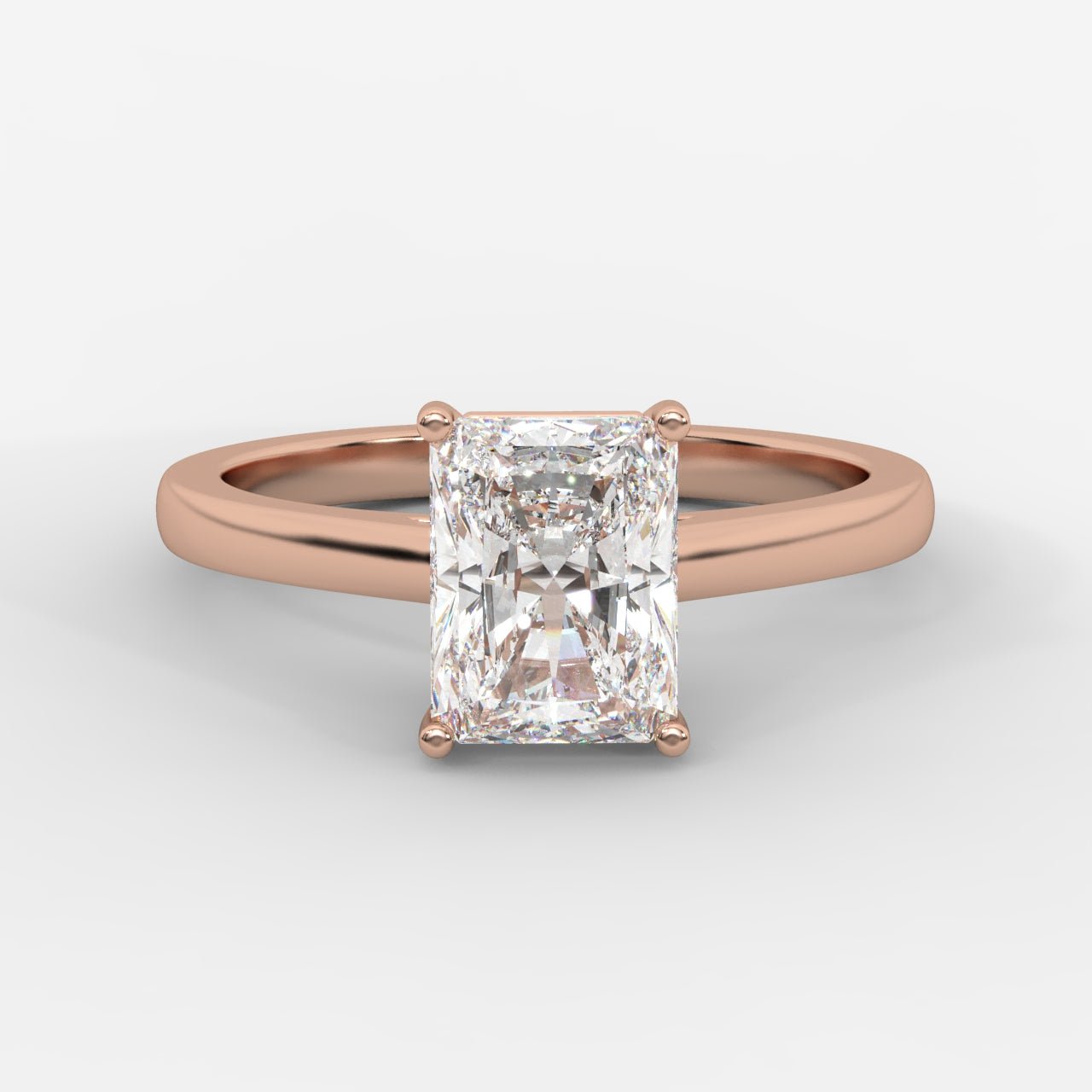 Vivienne Solitaire Ring - Radiant - AYKA JEWELS