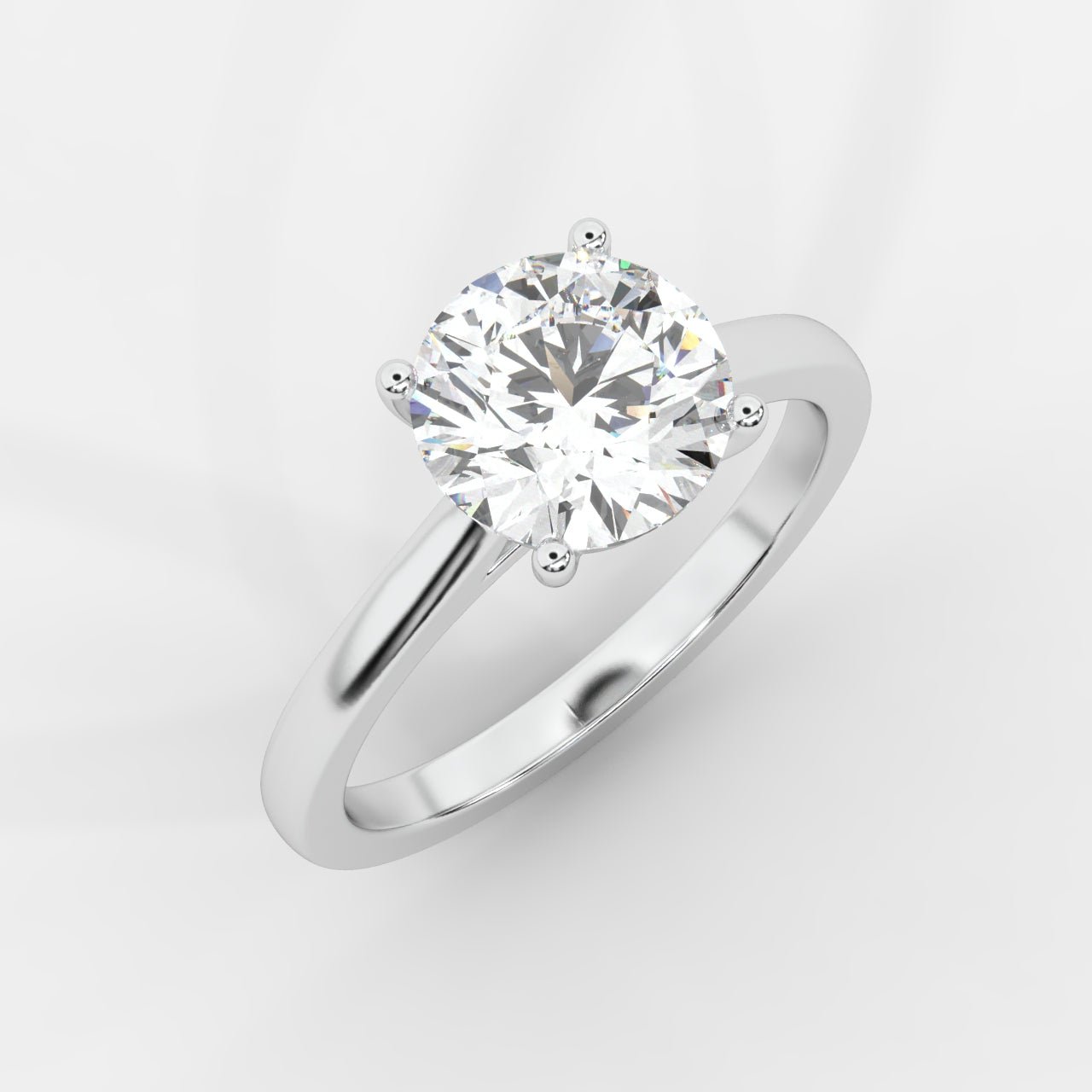 Vivienne Solitaire Ring - Round - AYKA JEWELS