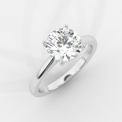 Vivienne Solitaire Ring - Round - AYKA JEWELS