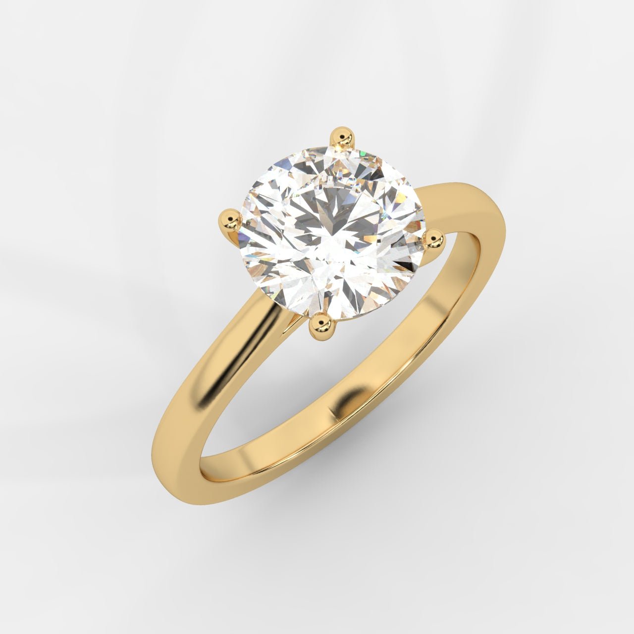 Vivienne Solitaire Ring - Round - AYKA JEWELS