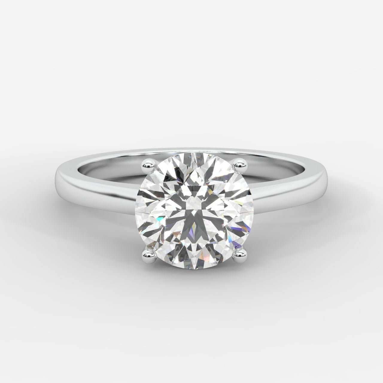Vivienne Solitaire Ring - Round - AYKA JEWELS