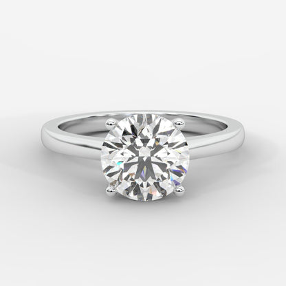 Vivienne Solitaire Ring - Round - AYKA JEWELS