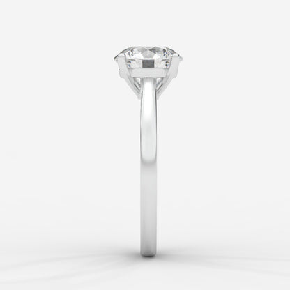 Vivienne Solitaire Ring - Round - AYKA JEWELS