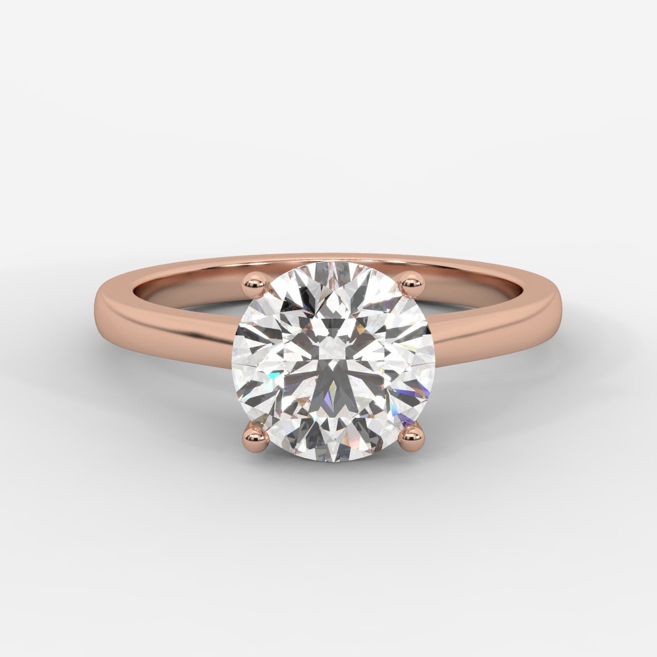 Vivienne Solitaire Ring - Round - AYKA JEWELS