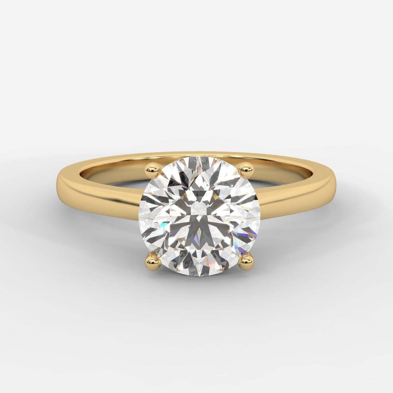 Vivienne Solitaire Ring - Round - AYKA JEWELS