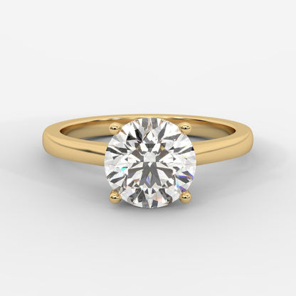 Vivienne Solitaire Ring - Round - AYKA JEWELS