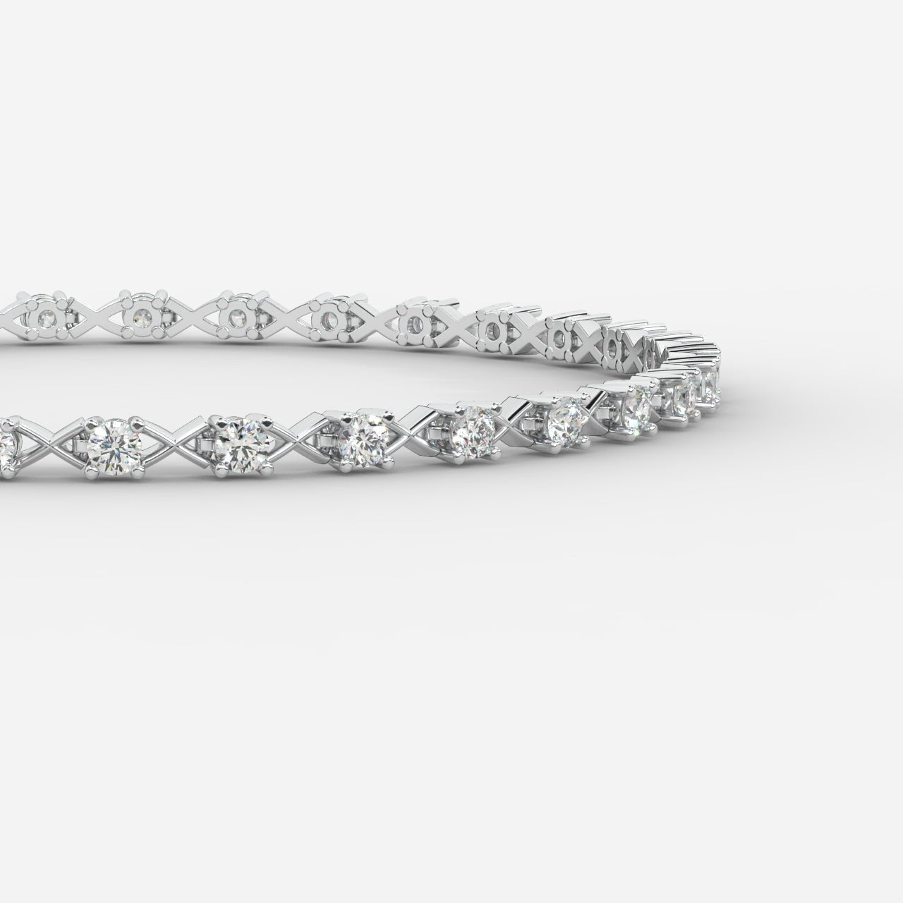 XO Tennis Bracelet - Round - AYKA JEWELS